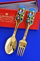 Michelsen Christmas spoon and Fork 1988 The Town