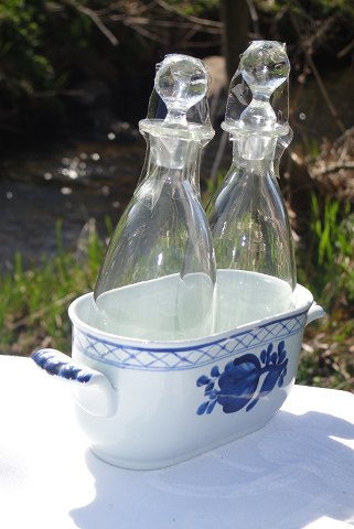 Tranquebar blue Bonbonniere Oil bottle and vinegar set