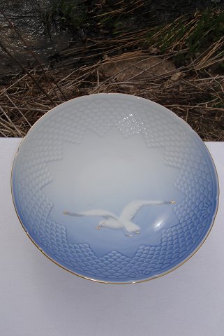 Bing & Gröndahl Seagull with gold    Cake dish 428