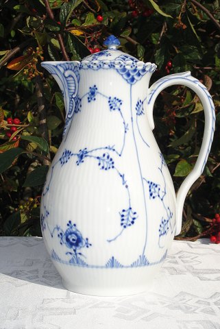 Royal Copenhagen Blue Fluted full lace Chocolate pot  1026