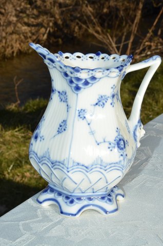 Royal Copenhagen  Blue fluted full lace Cream jug 1140