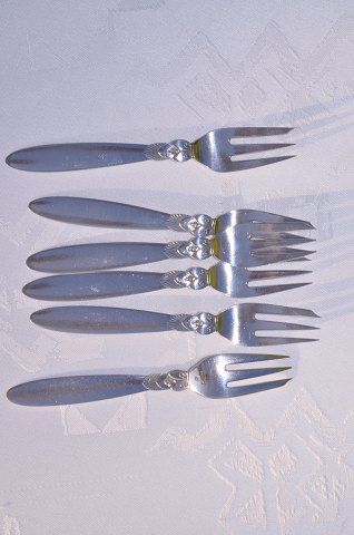 Georg Jensen silver flatware Cactus Pastry fork
