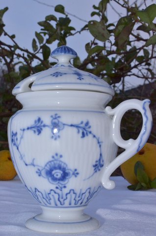 Royal Copenhagen  Blue fluted plain  Mustard pot 138