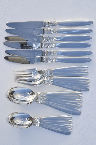 Georg Jensen Flatware Cactus Dinner set for 6 persons