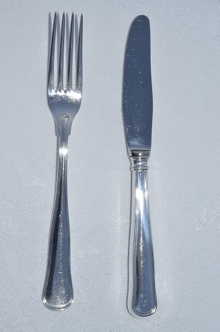 Dobbeltriflet middagskniv Horsens sølv