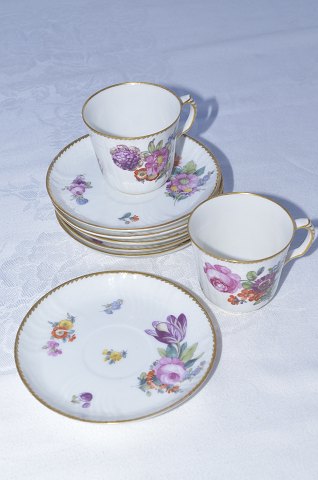 Royal Copenhagen Sächsische Blume Kaffeetassen 1546