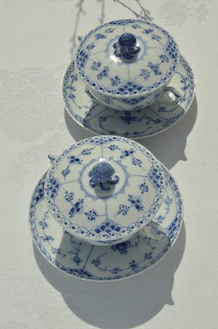 Royal Copenhagen  Blue fluted half lace  Soupcupes 764