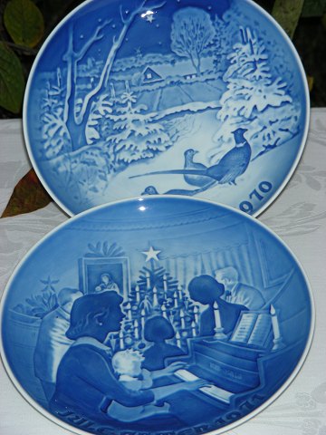 Bing & Grøndahl porcelæn. B&G juleplatter. 1970 og 1971
