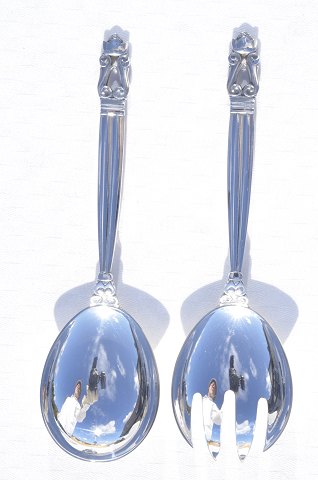 Acorn Georg Jensen  silver cutlery Serving set
