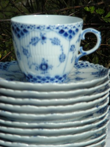 Royal Copenhagen  Blue fluted full lace, Cups no 1035