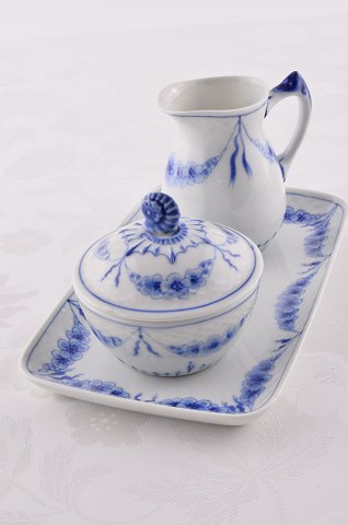 Bing & Grondahl Empire small tray with sugar bowl and cream jug