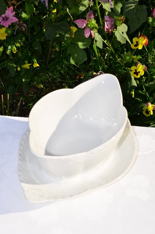 Royal Copenhagen White Half-lace Sauce boat