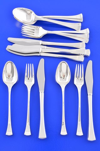 Kristine Hans Hansen silver cutlery Luncheon set for 6 persons
