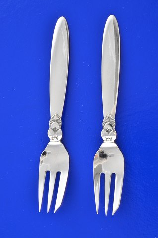 Georg Jensen silver flatware Cactus Large Pastry fork