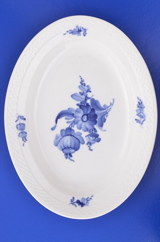 Royal Copenhagen Blaue Blume glatt Oval Platte 8015
