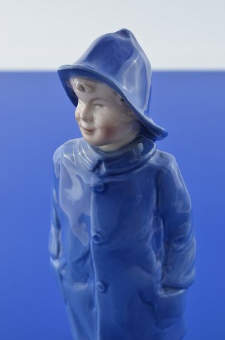 Bing & Grondahl figurine 2532 Boy with raincoat