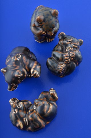Royal Copenhagen Figurine four bear  cubs