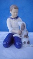 Bing & Gröndahl Figur 2334 Knabe mit Hund