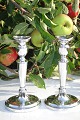 Pair sterling silver candleholder, Sold