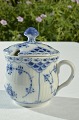 Royal Copenhagen  Blue fluted halflace Mustard pot # 744