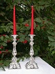 Danish silver  Pair  candlesticks, Sold.