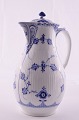 Royal Copenhagen  Blue fluted half lace Chocolate pot 507