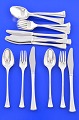 Kristine Hans Hansen silver cutlery Luncheon set for 6 persons
