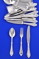 Freja silver cutlery for 12 persons