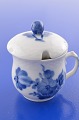 Royal Copenhagen Blaue Blume glatt Senfdose 8211