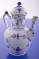 Royal Copenhagen  Blue fluted plain Rare Coffee pot 45